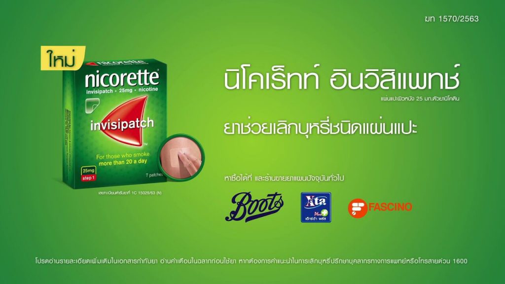 Nicorette Lozenge ลูกอมช่วยเลิกบุหรี่