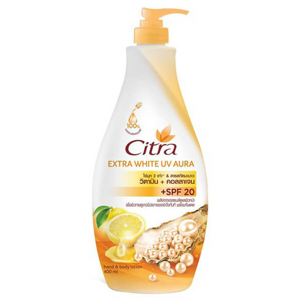 โลชั่นทาผิวขาว Citra Pearly White UV Hand & Body Extra Lotion