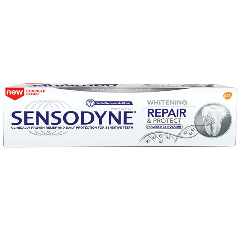 ยาสีฟัน Sensodyne สูตร Repair & Protect Whitening ยาสีฟันลดการเสียวฟัน - 1