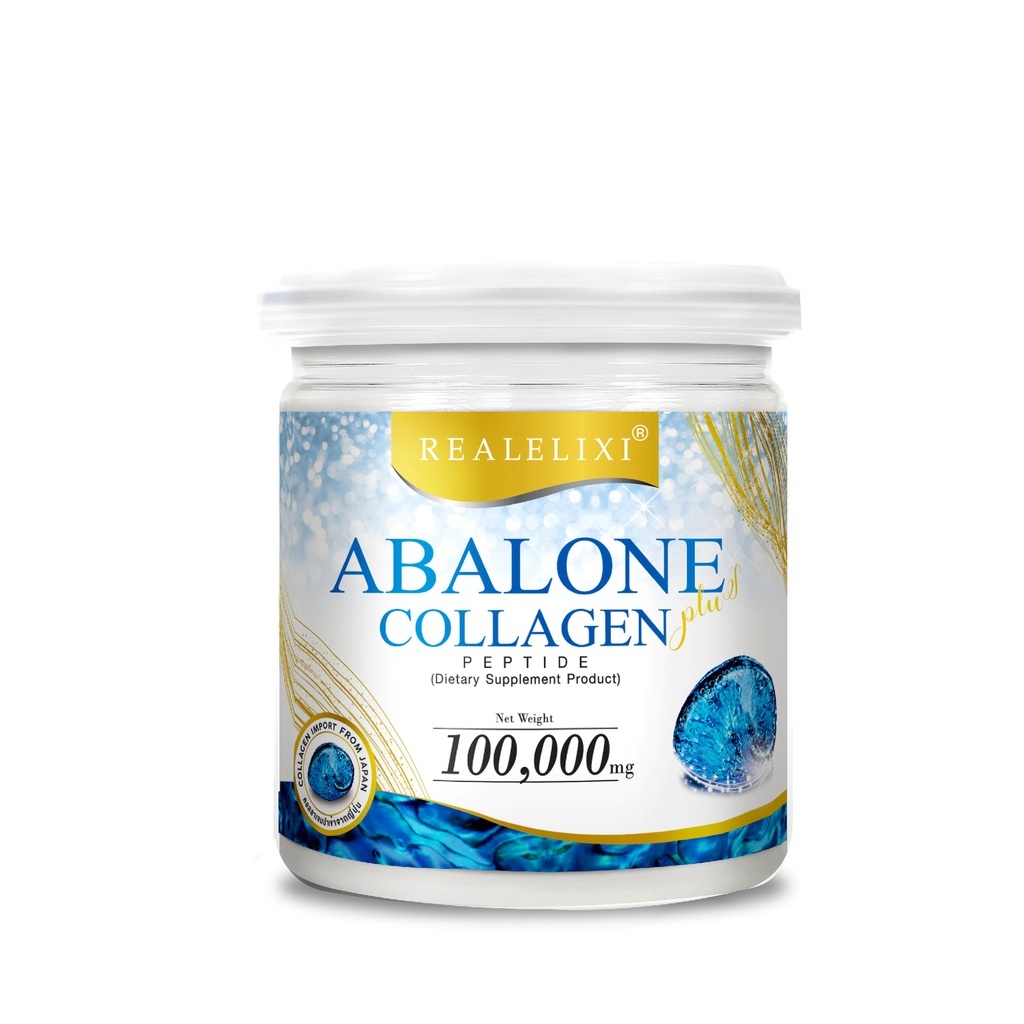 Real Elixir Abalone Collagen 100,000 mg อาหารเสริมบำรุงกระดูก รวมสารสกัดจากทะเลลึก