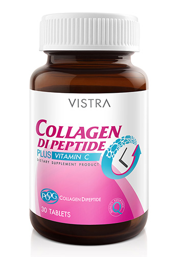 Vistra Collagen Dipeptide Plus Vitamin C คอลลาเจนไดเปปไทด์ ประเทศญี่ปุ่น