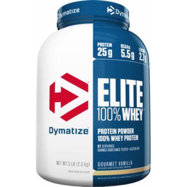 Dymatize Elite Whey Protein 5lb เวย์โปรตีนไขมันต่ำ เสริมสร้างการดูดซับสารอาหาร