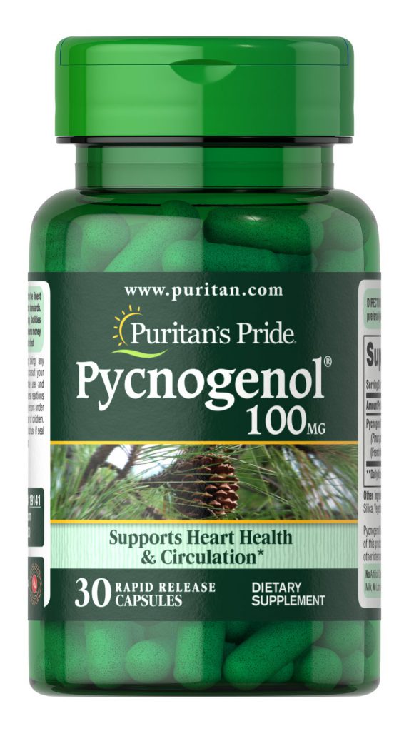 Puritan's Pride Pycnogenol 100 mg อาหารเสริมลดฝ้ากระ สกัดจากเปลือกสนฝรั่งเศส