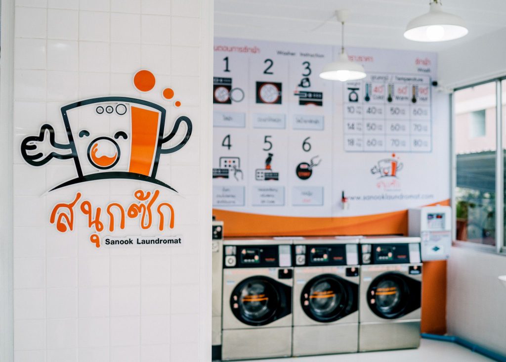 Sanook Laundromat แฟรนไชส์ร้านสะดวกซัก ลงทุนได้คืนจำนวนเต็มไม่มีหักยอดรายได้