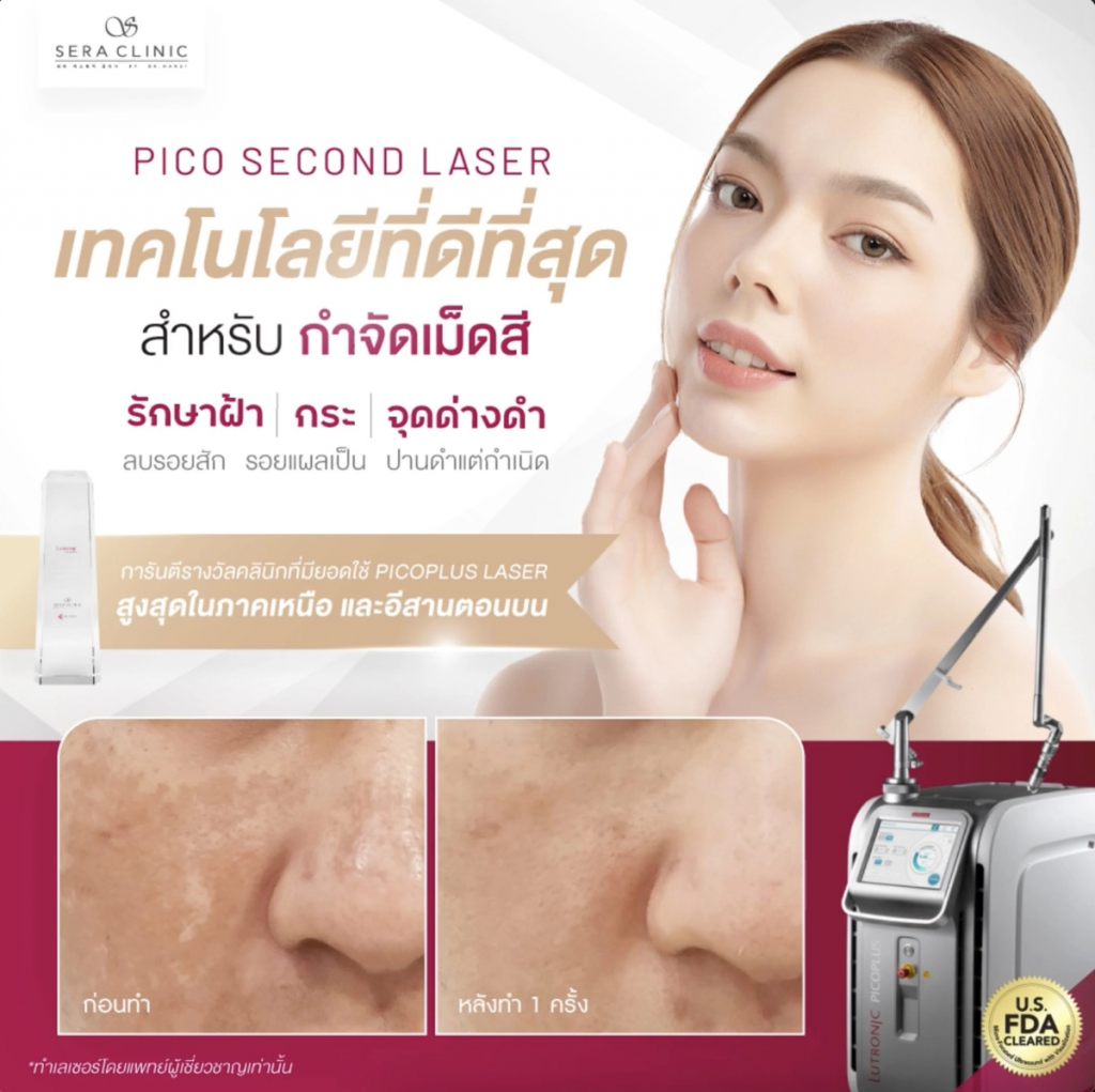 Sera Clinic เลเซอร์ผิวขาว ขอนแก่น ฟื้นฟูทุกสภาพผิว สีผิวหมองคล้ำกลับมาขาวใสได้ไม่ยาก - 2