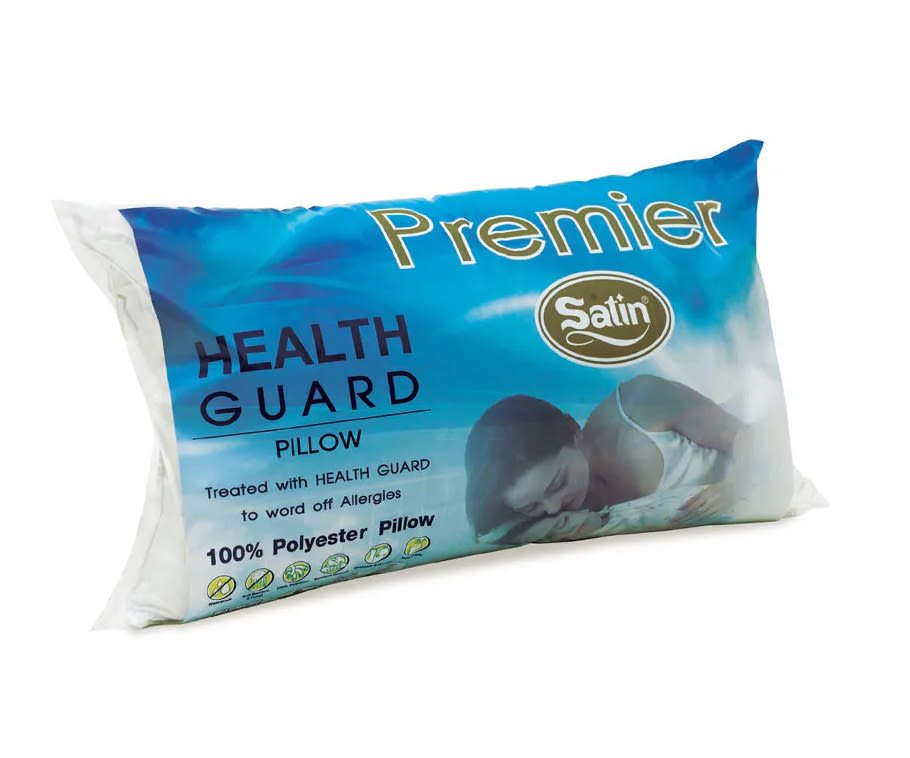 Premier Satin รุ่น Health Guard Pillow หมอนดูแลสุขภาพ ป้องกันแบคทีเรียสะสม ลดการเกิดโรคตลอดการนอน