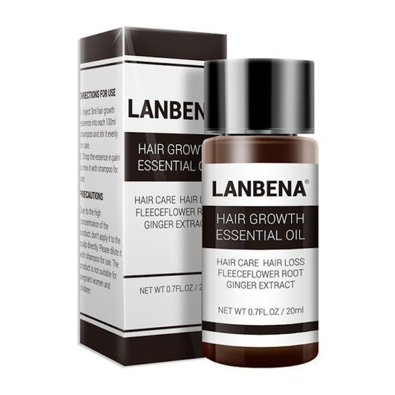 Lanbena Hair Growth Essential Oil น้ำยาปลูกผมสูตรสมุนไพร ผสมใช้คู่แชมพูได้