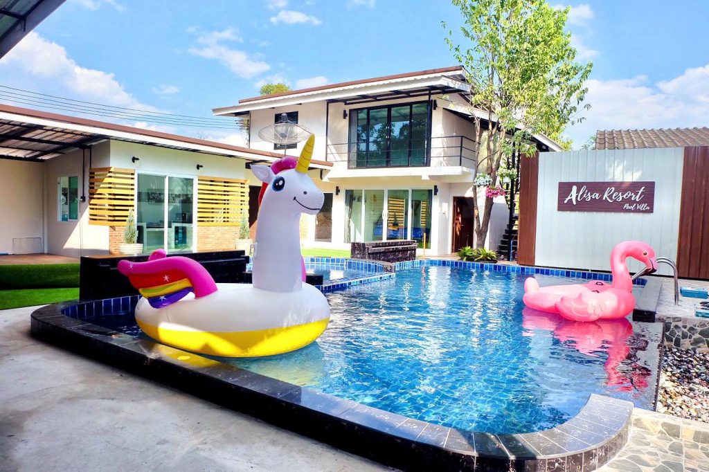 Alisa Resort Pool Villa บริการที่พักพูลวิลล่า จันทบุรี เข้าพักง่าย รองรับคนจำนวนมาก