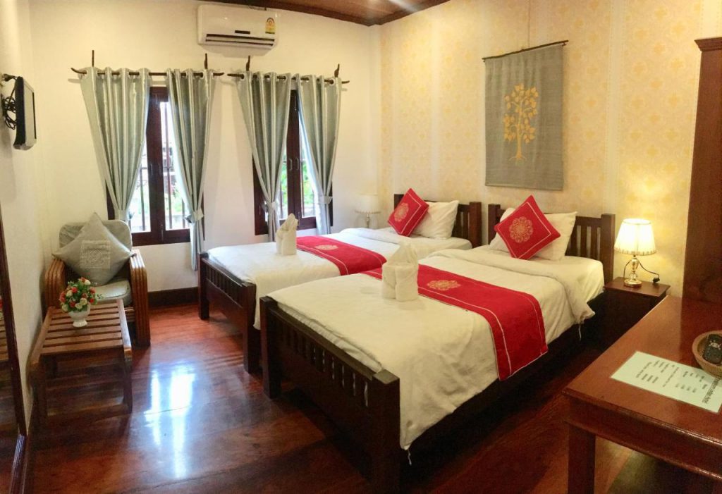 Pangkham Lodge Hotel ที่พักหลวงพระบาง ราคามาตรฐาน สไตล์ห้องพักร่วมสมัยให้เลือกจอง