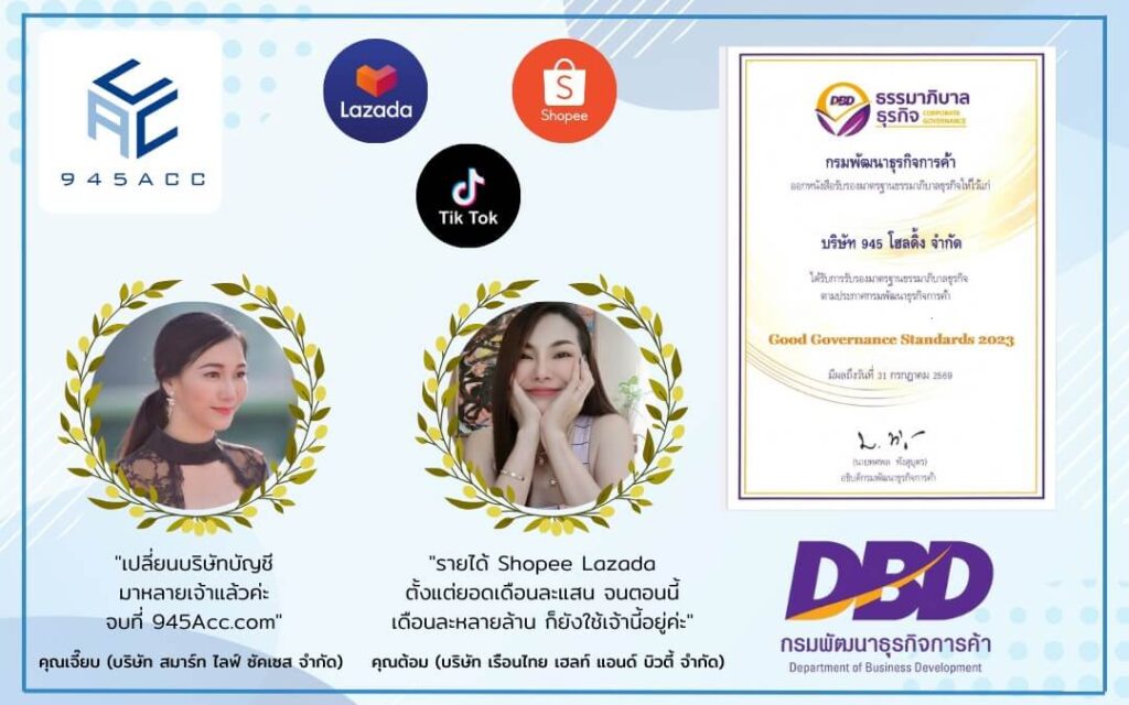 บริษัทรับทำบัญชี 945acc ที่น่าเชื่อถือเหมาะสมกับการใช้งาน