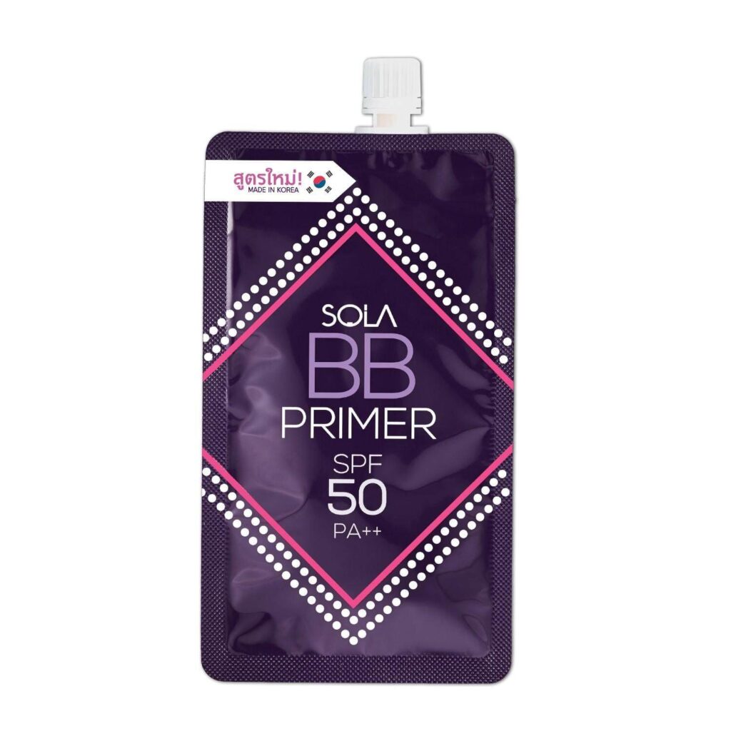 Sola BB Primer SPF 50 PA++ รองพื้นซอง ในเซเว่นราคาคุ้มค่า