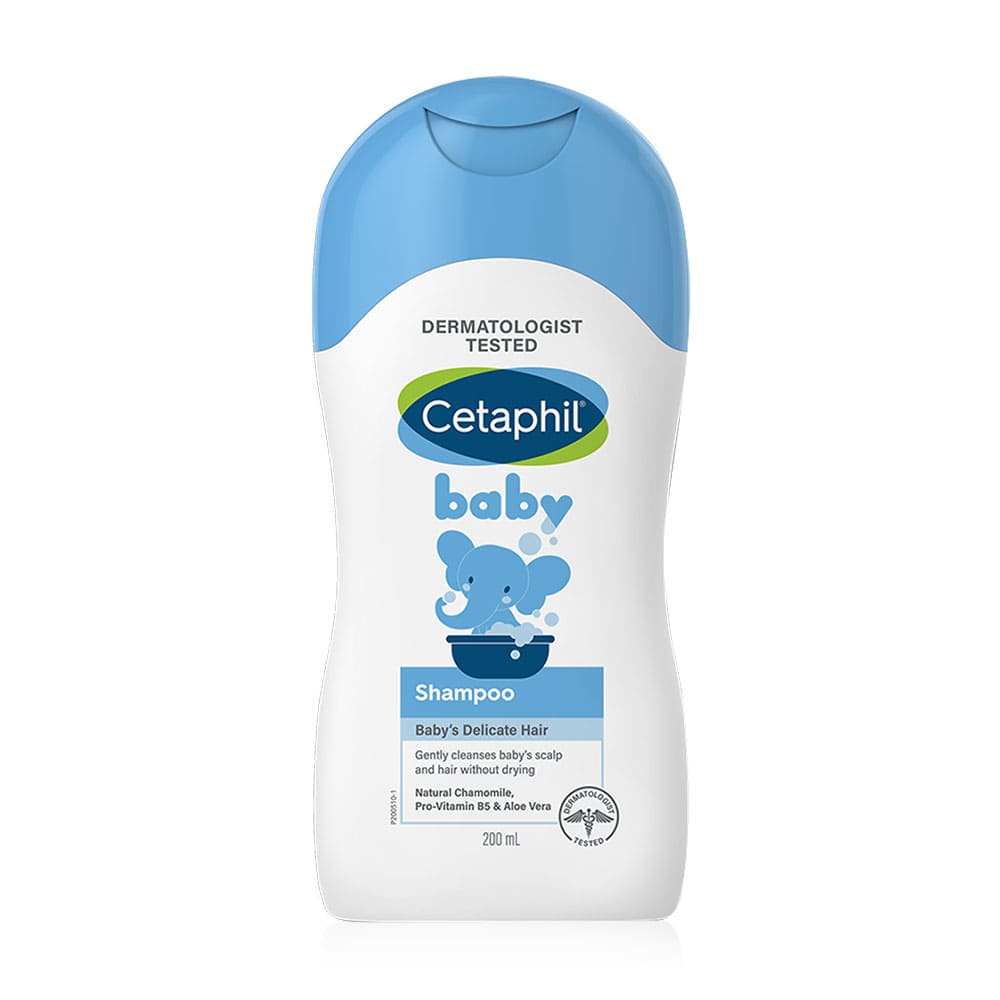 Cetaphil Baby Shampoo แชมพูเด็กอ่อนโยนต่อผิว สูตรส่วนผสมสารสกัดธรรมชาติที่ปลอดภัยกับผิว