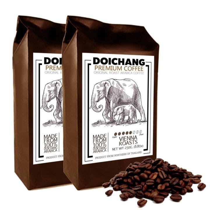Doichang Premium Coffee เมล็ดกาแฟอาราบิก้าคั่ว เข้มข้นทุกระดับของการคั่วมีให้เลือกซื้อนำมาชงได้ท
