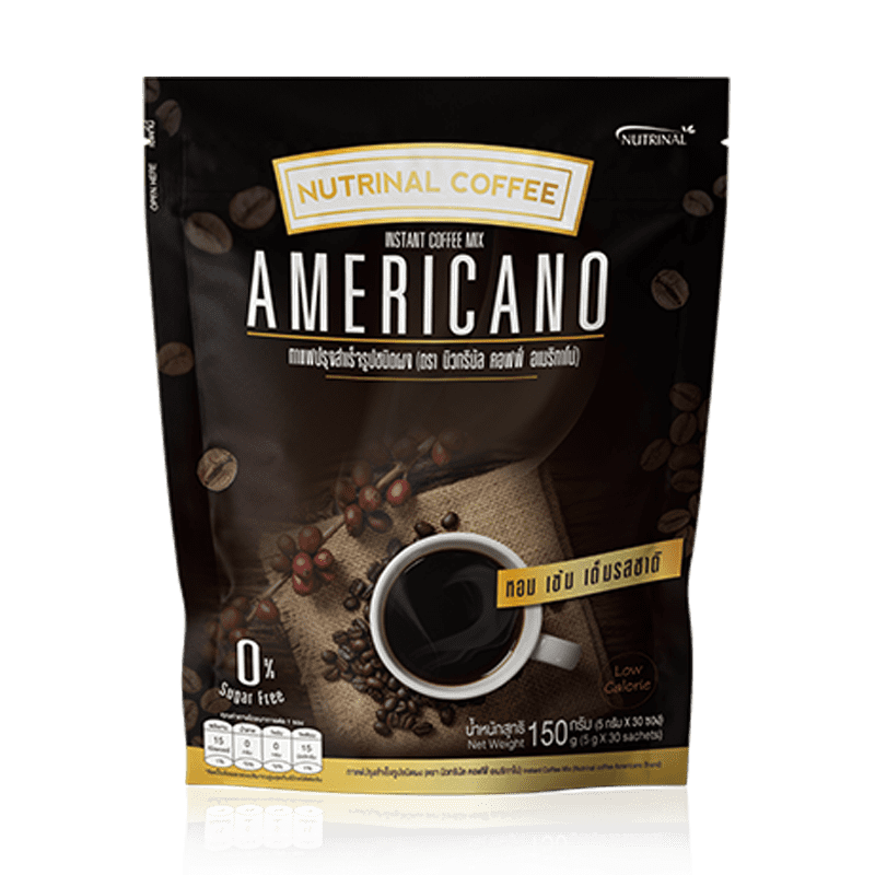 NUTRINAL COFFEE AMERICANO อเมริกาโนกาแฟชง ดื่มสัมผัสรสชาติความเป็นธรรมชาติ