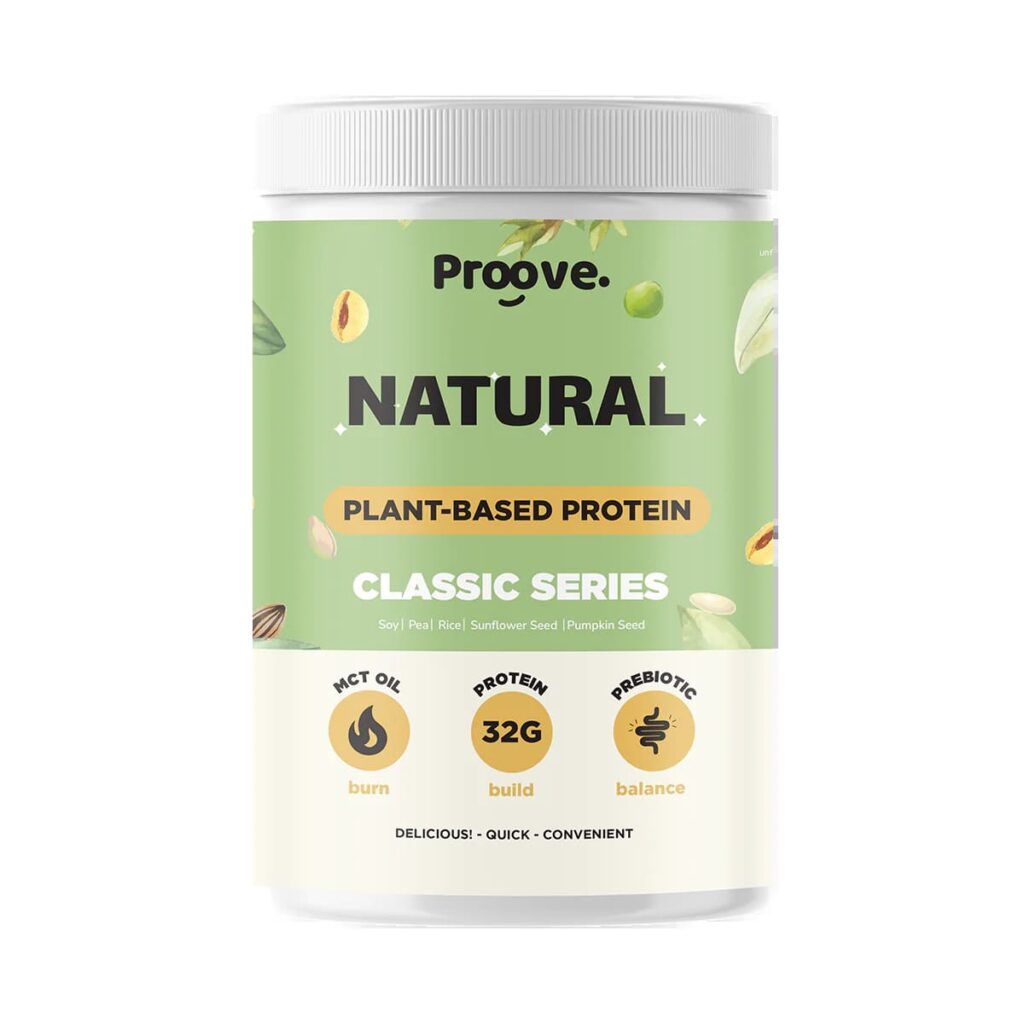 Proove Plant Based Protein โปรตีนลดน้ำหนักสูตรพืชสกัด โปรตีนสูง ไขมันต่ำ ชงละลายน้ำได้ง่าย