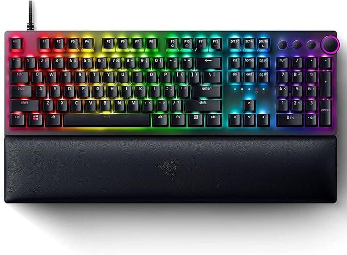 RAZER KEYBOARD HUNTSMAN ELITE CHROMA RGB คีย์บอร์ดเกมมิ่ง สายแต่งสีต้องไม่พลาด