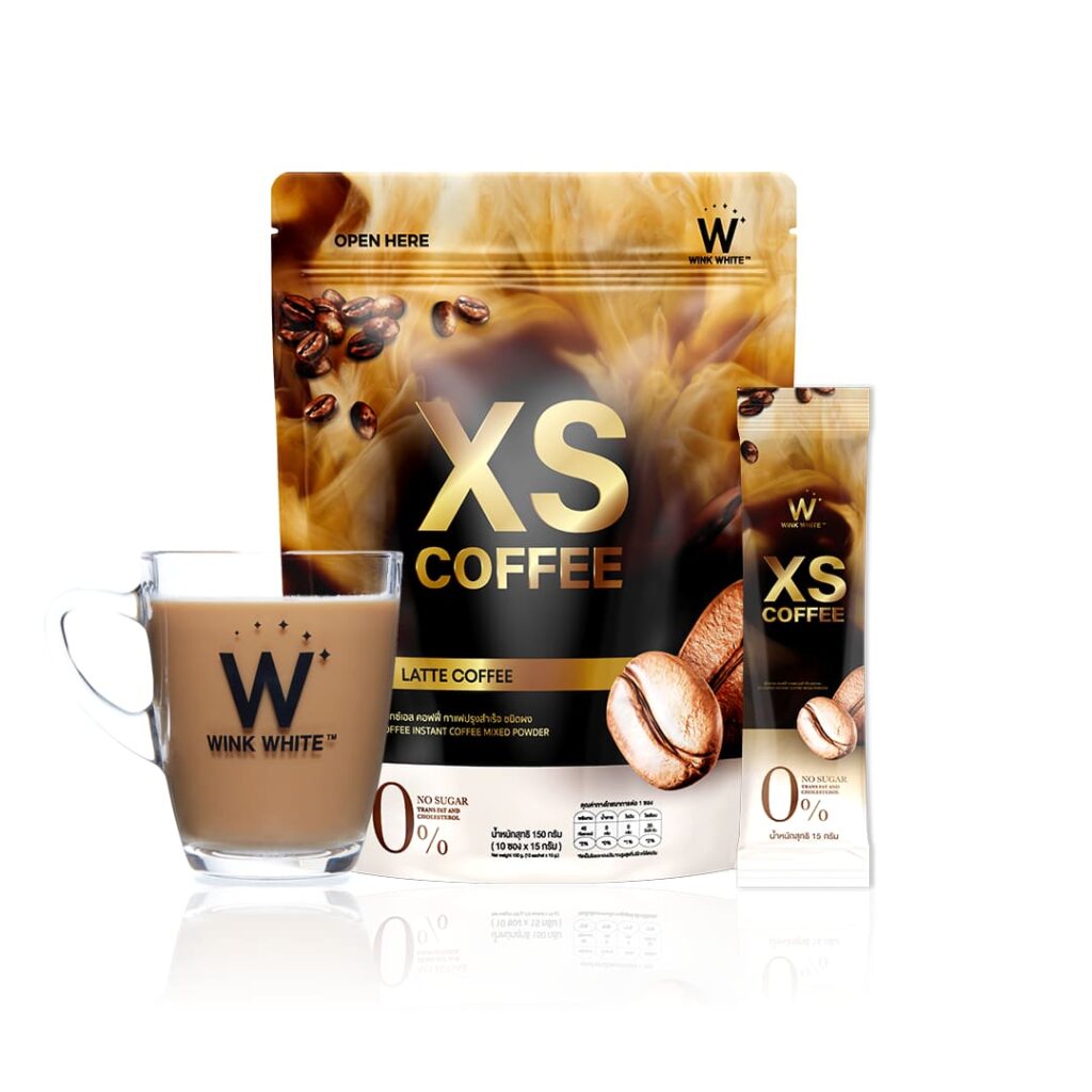 WINK WHITE XS Coffee กาแฟสูตรลดน้ำหนัก เข้มข้นทุกรสสัมผัสกาแฟแท้ หอมกรุ่นทุกแก้วที่ชง