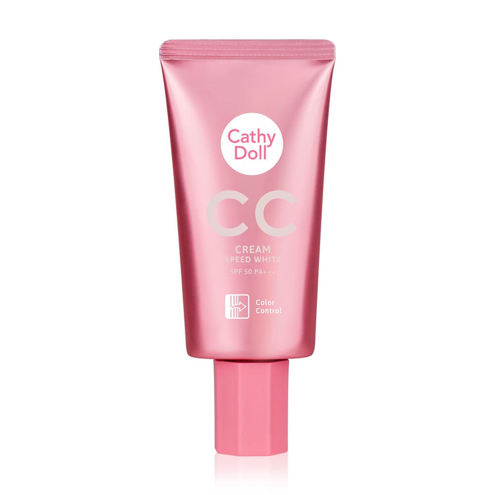 Cathy Doll Speed White CC Cream SPF50 PA+++ ครีมปกปิดริ้วรอยสูตรลดความมัน ปรับสีผิวสม่ำเสมอ