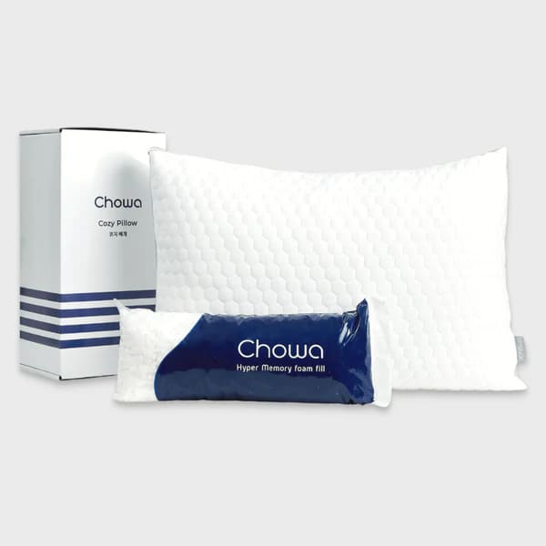 Chowa รุ่น Cozy Pillow หมอนแก้ปวดคอเมมโมรี่โฟมและไมโครไฟเบอร์ นุ่มเบาสบายนอนได้เต็มอิ่ม