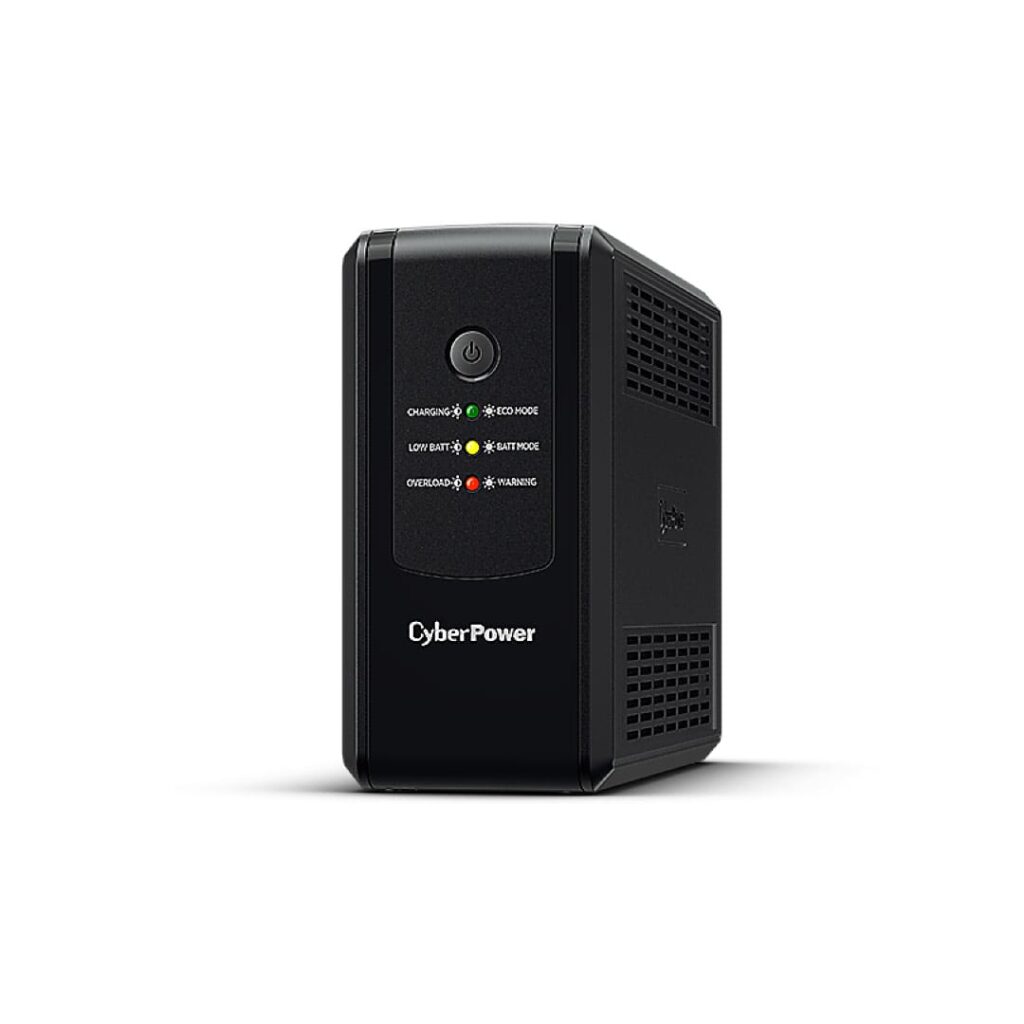 CyberPower รุ่น UT650EG 650VA-360W เครื่องสำรองไฟคุณภาพดี พกพาสะดวก ติดตั้งได้ง่าย