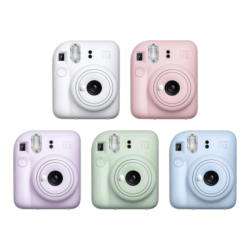 Fujifilm รุ่น instax mini 12 กล้องถ่ายรูปสายเที่ยว ตัวภาพที่ถ่ายได้ภาพออกมาทันที