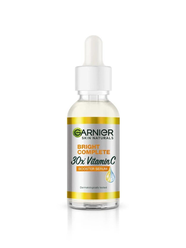 Garnier Bright Complete Booster Serum เซรั่มลดจุดด่างดำและลดสิว สูตรเซรั่มลดผิวหมองคล้ำให้ผิวดูสม่ำเสมอ