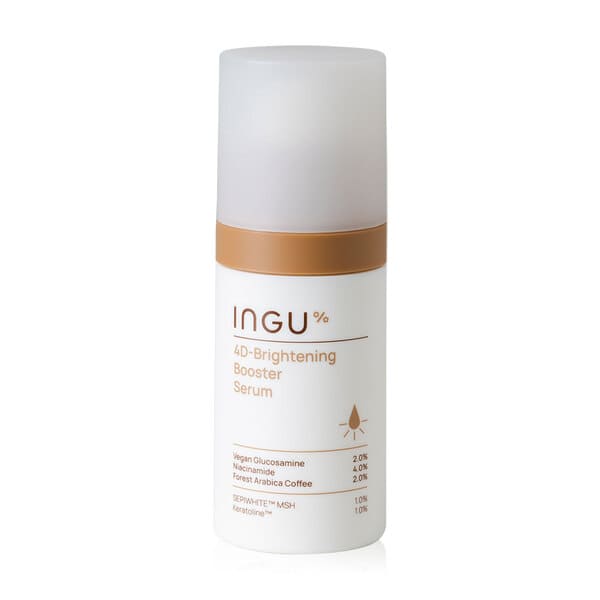 INGU 4D-Brightening Booster Serum เซรั่มลดจุดด่างดำสูตรผิวแพ้ง่าย ปรับสมดุลผิวขาวใสมากขึ้น