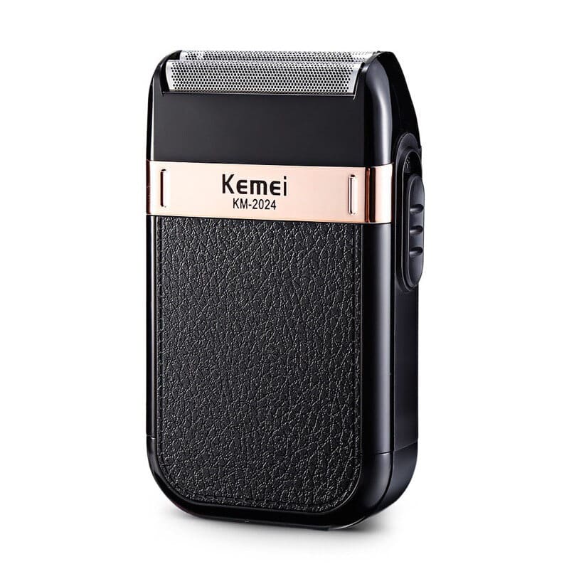 Kemei KM-2024 เครื่องโกนหนวดไฟฟ้าขนาดกะทัดรัด ระบบการชาร์ตใช้งานด้วย USB Port