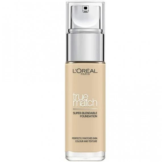 L’oreal Paris True Match Liquid Foundation รองพื้นสูตรน้ำยอดนิยม เนื้อสัมผัสมีความเนียนกับผิว