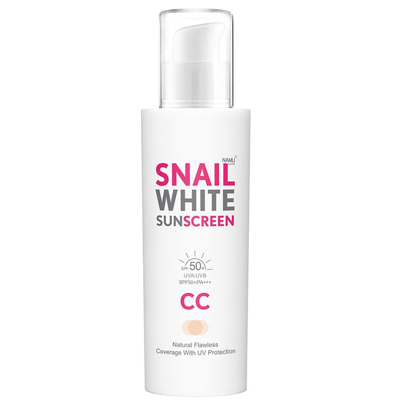 NAMU Snail White Sunscreen CC Cream ครีมปกปิดริ้วรอยผิว ส่วนผสมสกัดธรรมชาติได้อย่างปลอดภัย