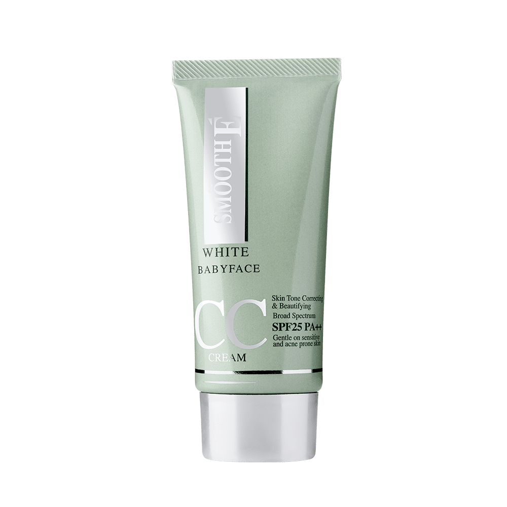 Smooth E CC Cream White Babyface ครีมปกปิดริ้วรอยสูตรออร์แกนิค เสริมความยืดหยุ่น ลดมันให้ผิวเด่นชัด