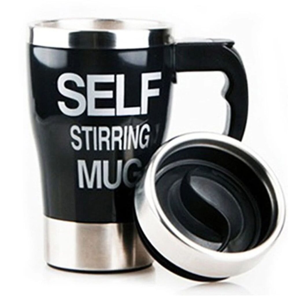 ULife Self Stirring Mug แก้วปั่นชงดื่มอัตโนมัติ การดีไซน์แก้วแบบกาแฟ ยกดื่มง่ายทุกเครื่องดื่มชง