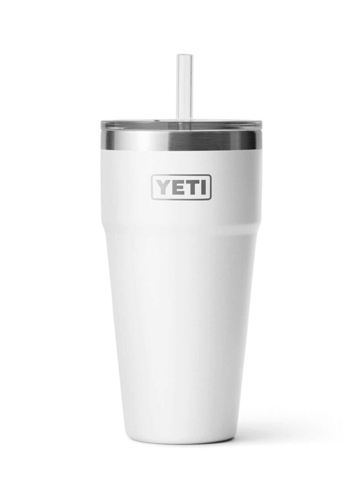 YETI Rambler 26 OZ Stackable Cup แก้วน้ำกักเก็บอุณหภูมิ ทรงแก้วออกแบบให้หยิบจับสะดวกง่าย