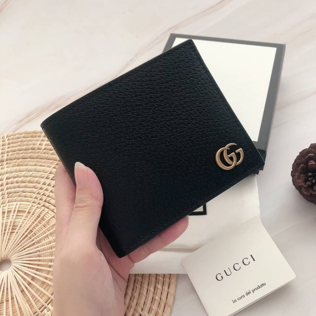 กระเป๋าสตางค์ Gucci ของขวัญวันครบรอบ หนังแท้ แข็งแรง ไม่ขาดลุ่ย ใส่เงินไม่หลุดออกได้ง่า