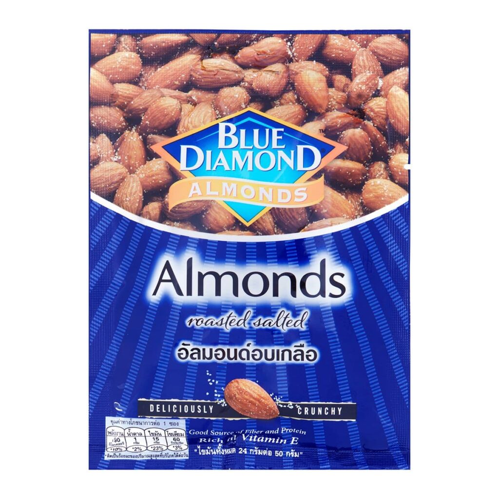 Blue Diamond ถั่วอัลมอนด์อบ อาหารคีโตใน 7-11 ลดการสะสมของไขมันเสีย ดูแลสุขภาพได้ดีกว่าเดิม