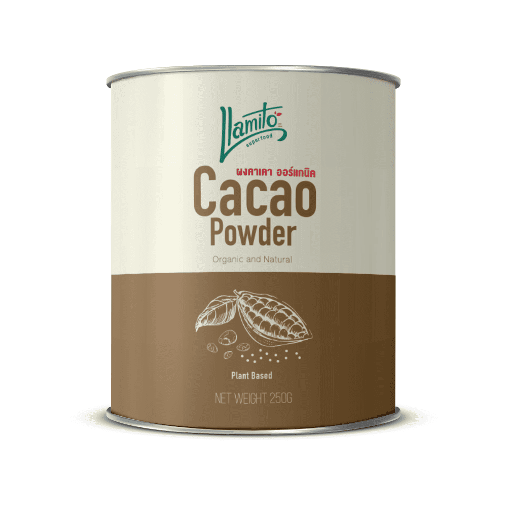 Llamito Organic Cacao Powder ผงคาเคา ควบคุมสารอาหาร ลดการสะสมของน้ำตาลในเลือด