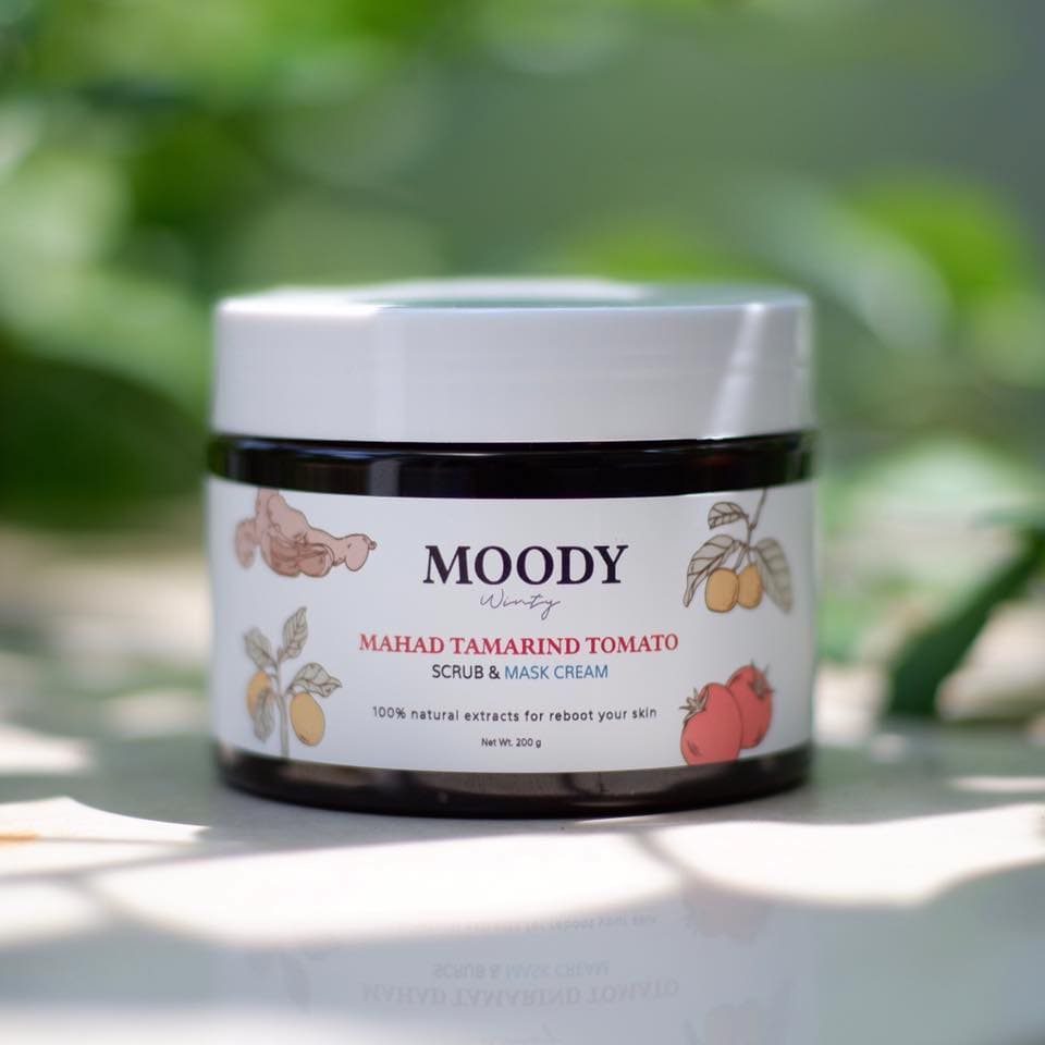 Moody Winty Mahad Tamarind Tomato สครับมาส์กผิว ลดการสะสมของสิ่งสกปรกบนผิวได้อย่างปลอดภัย