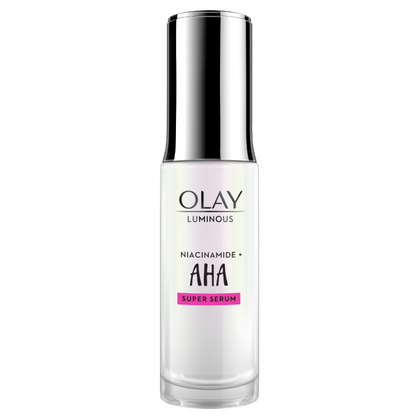 Olay Luminous Niacinamide AHA Super Serum ฟื้นคืนความเนียนสวยผิวดูอ่อนเยาว์เนียนนุ่มน่าสัมผัส