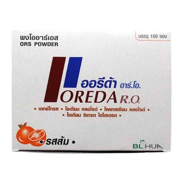 Oreda R.O. เกลือแร่ ท้องเสีย ชงดื่มง่าย ได้รสสัมผัสส้ม หอมอร่อย พกพาชงดื่มได้ทุกที่