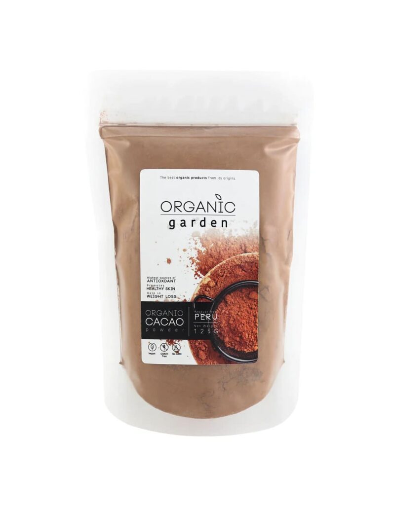 Organic Garden Cacao Powder ผงคาเคา ผ่านกระบวนการผลิตปลอดสารเคมีทุกขั้นตอน