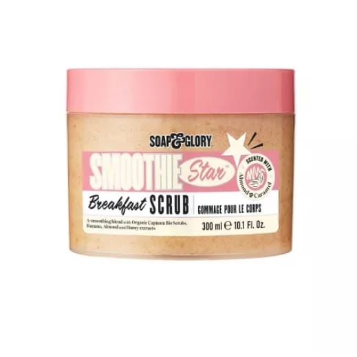 Soap & Glory Smoothie Star Breakfast Scrub สครับผิวสูตรน้ำมันอัลมอนด์และน้ำผึ้งธรรมชาติ