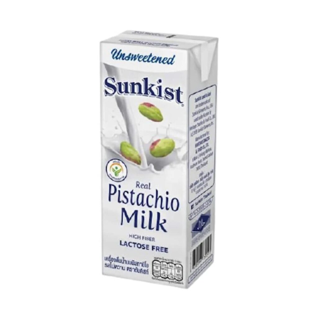 Sunkist pistachio milk อาหารคีโตใน 7-11 ดื่มง่าย ไม่หนักท้อง รสสัมผัสได้กลิ่นถั่วพิคาชิโอ้และนม