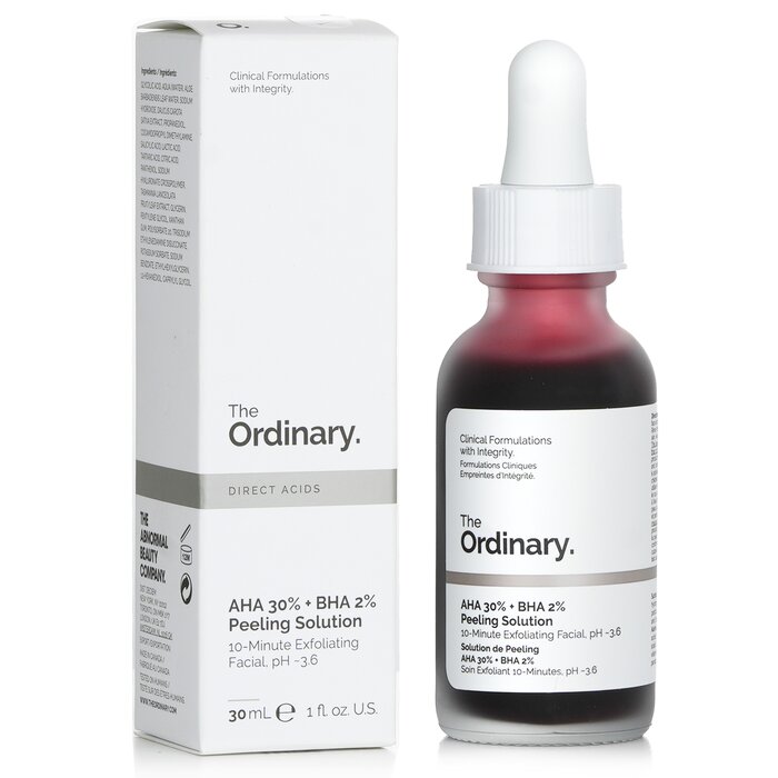 The Ordinary AHA 30% BHA 2% Peeling Solution มาส์กผลัดเซลล์ผิวเสีย คืนความขาวใสดูเด่นชัด